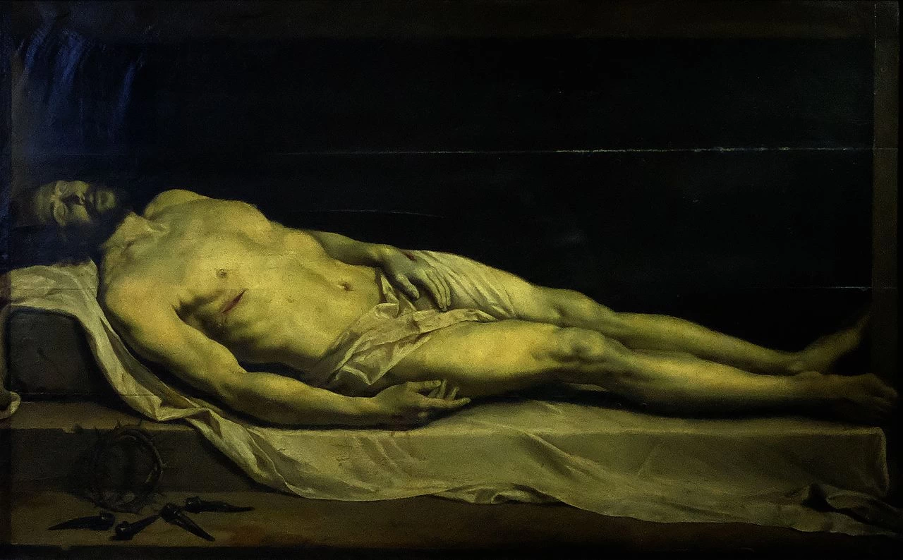 Cristo morto - Église Saint, Médard, attibuito